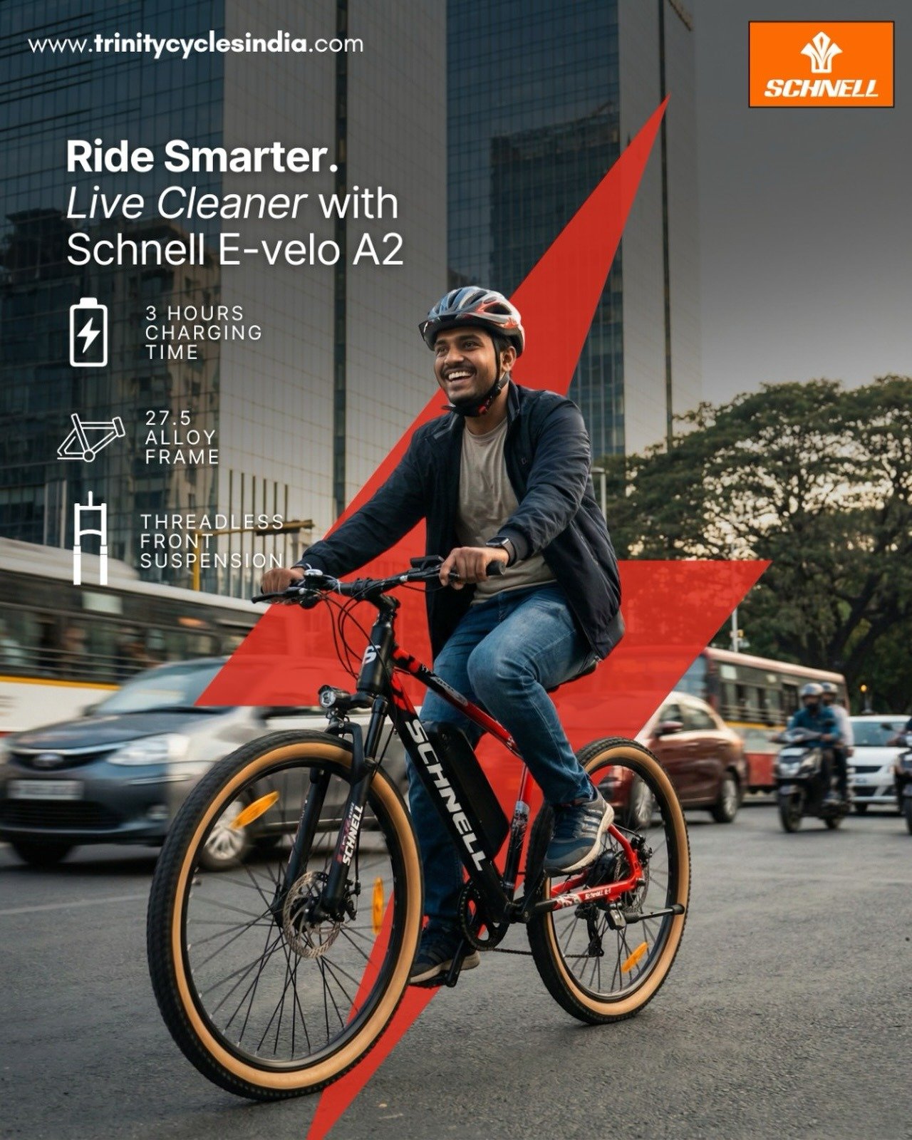 SCHNELL E-VELO A2 ELECTRIC BIKE.