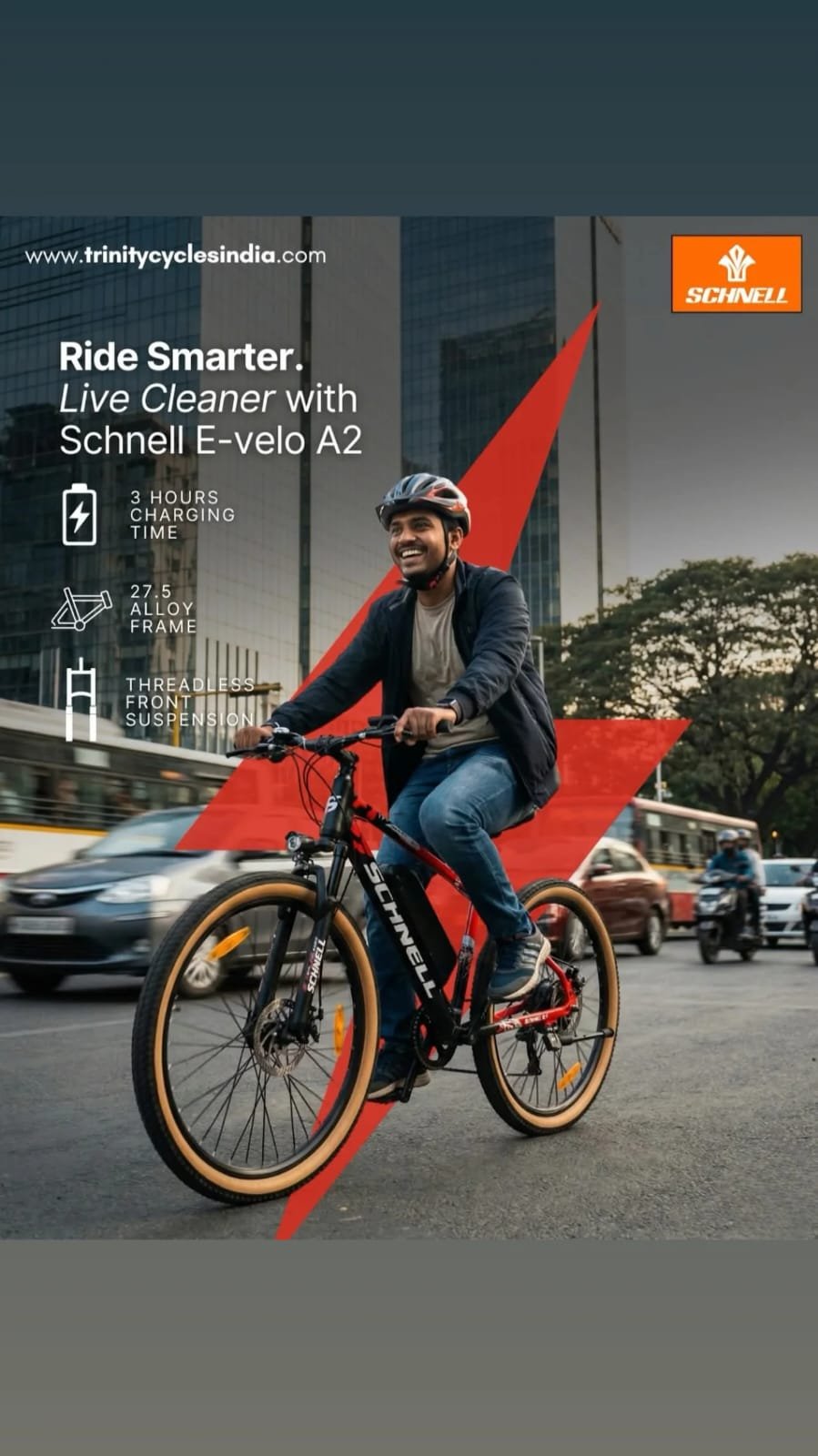 SCHNELL E-VELO A2 ELECTRIC BIKE.